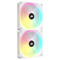 CORSAIR Ventilator iCUE QX140, RGB, PWM, 140 mm, bijeli, 2 kom s kontrolerom