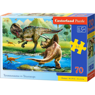 CASTORLAND Puzzle B-070084, 70 kom., dinosauri