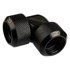 ALPHACOOL Adapter 90° 16 mm Eiszapfen, vanjski hardtube, crna