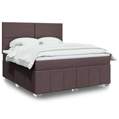 Boxspring krevet s oprugama i madracem, 180x200 cm, smeđi