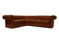 CHESTERFIELD Kutna Garnitura First Class Leather, Cloudy Caramel