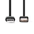 NEDIS USB kabel USB 2 0 USB A muški USB A ženski 480 Mbps niklani 3 00 m okrugli PVC crni kutija