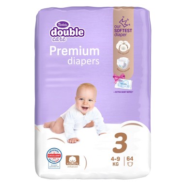 VIOLETA Pelene, Cotton AD midi 3, 64 kom, gratis maramice 20 kom