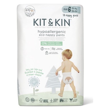 KIT&KIN Pelene hlačice XL 6, 15+ kg, 18 kom
