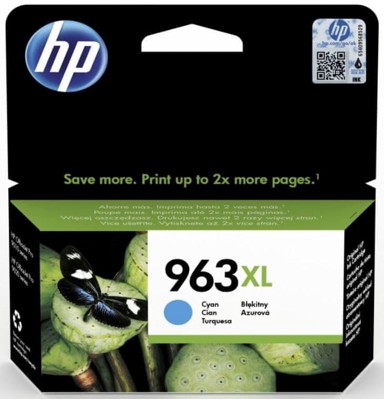 HP Tinta za printer 963XL, Instant Ink, cyan (3JA27AE)