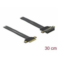 DELOCK Riser kartica PCIe x4 na x4, fleksibilni kabel 30 cm