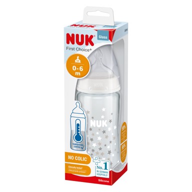 NUK Staklena bočica FC+, 240 ml