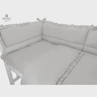 MIMINU Posteljina, 5 djelna, siva