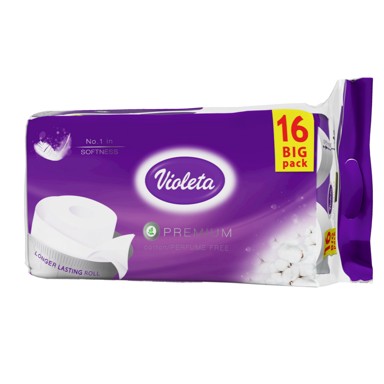 VIOLETA Toaletni papir Premium natural 16/1, 3 sloja