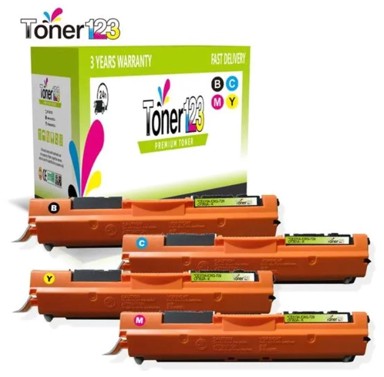 TONER123 Zamjenske toneri komplet HP 126A / CE310A + CE311A + CE312A + CE313A / Laserjet M175, M275, CP1020, CP1021, CP1022, CP1023, CP1025, CP1026, CP1027, CP1028, crna, cijan, magenta, žuta