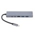 ESTUFF USB-C razdjelnik, 6-u-1, Power Delivery 100 W, HDMI, LAN, USB-C, 2x USB-A