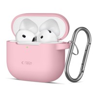 TECH-PROTECT Futrola Silicone Hook za Apple AirPods 4, dusty pink