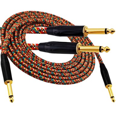 RED'S Pleteni instrumentalni kabel FOP GCF1150RA, 6,3 mm Jack – 6,3 mm Jack, 5 m