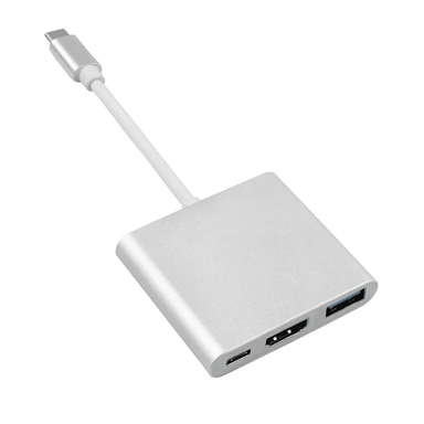 MACLEAN Adapter MCTV-840, USB-C na HDMI / USB / USB-C