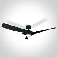 ONE LIGHT Stropni ventilator 45w led 22w cctv ip20 230v crni dm6304/b/v