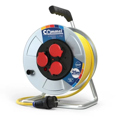COMMEL 200-372 kabelska motalica na metalnom bubnju 280 mm, monofazna, 16 a 230 v ~ 350