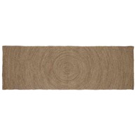 Tepih, dimenzije 80 × 300 cm, juta, siva