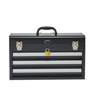 VEVOR Kutija za alat s 3 ladice 52x21,8x30,4 cm, crna
