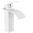 TAVALAX Slavina za umivaonik s vodopad mlazom, bijela