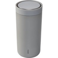 STELTON Termo šalica To Go Click, svijetlo siva, 0,4 l