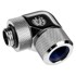 BITSPOWER Napredni adapter 90°, G1/4 inch AG na 14mm AD Hardtube, rotirajući, srebrni