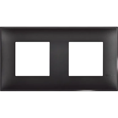 LEGRAND Classia ukrasni okvir 2+2m 71mm dvostruki mat crni r4802m2bg