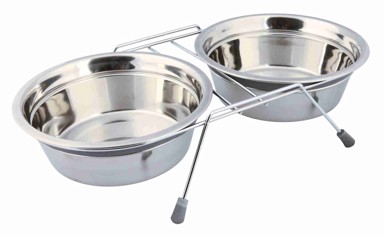 TRIXIE Posuda na postolju, silikonski rubovi, 0.25 l / Ø11 cm