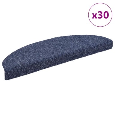 Samoljepljivi otirači za stepenice 30 kom plave 65x21x4 cm