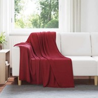 Pokrivač za prebacivanje, 170 x 130 cm, runo, bordo crvena, 24 kom