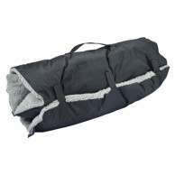 LOVE STORY Deka za pse, sherpa flis 50×80 cm, crna