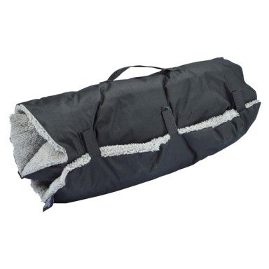 LOVE STORY Deka za pse, sherpa flis 50×80 cm, crna