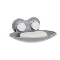 TENDANCE Držač sapuna na vakuum PP, sivo bijela