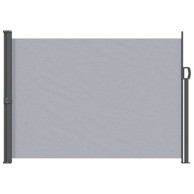 Retraktabilna bočna tenda, 120 cm, 100% poliester, željezo i čelik, siva