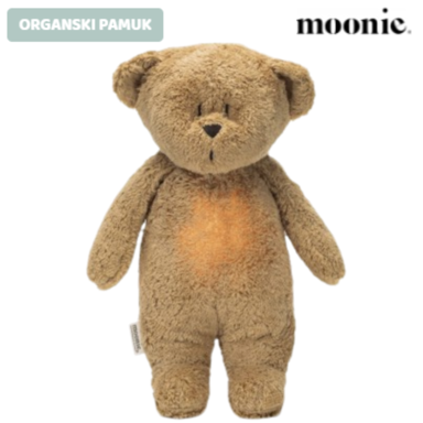 MOONIE Dječji medvjedić od organskog pamuka, cappuccino