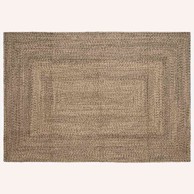 Tepih Isprepleteni prirodna i crna 160×230 cm juta