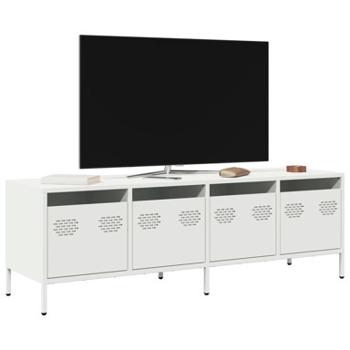 TV ormarić bijeli 135x39x43,5 cm hladno valjani čelik