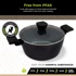 BE Living Posuda za kuhanje s poklopcem Essential Black 24 cm