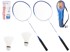 Set reketa za badminton u torbi, plavi