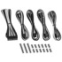 CABLEMOD Classic ModMesh set produžnih kabela 8+8 Series, crno/bijeli CM-CAB-CKIT-N88KKW-R