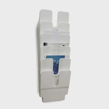 DURABLE Zidni stalak za brošure Flexiplus A4, 6 ladica, uspravni, bijeli