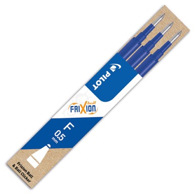 PILOT Uložak za roler BLS-FR5-L-S3, Frixion piši-briši, 0,5 mm, PK3, plava