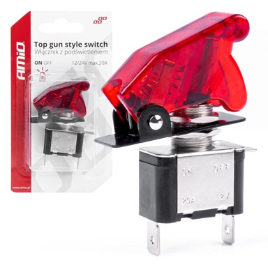AMIO Top gun prekidač sa crvenim svjetlom