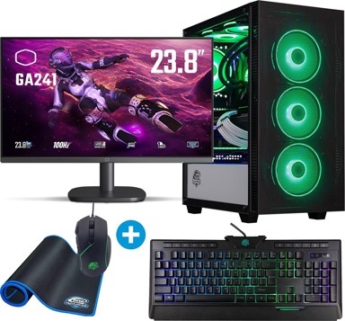 ONE Gaming PC IN243, Intel Core i5-12400F, 16 GB DDR4, 480 GB SSD, NVIDIA GeForce RTX 5060 Ti 8 GB, Windows 11 Home