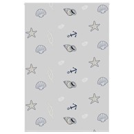 Rolo zavjesa za tuš, 150x240 cm, morska zvijezda