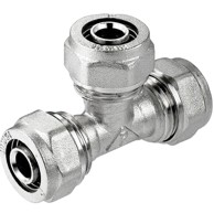 INVENA PEX vijčani T-komad 16 mm, bijela