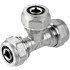 INVENA PEX vijčani T-komad 16 mm, bijela