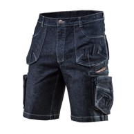 NEO TOOLS Kratke radne hlače DENIM, plave, 81-279