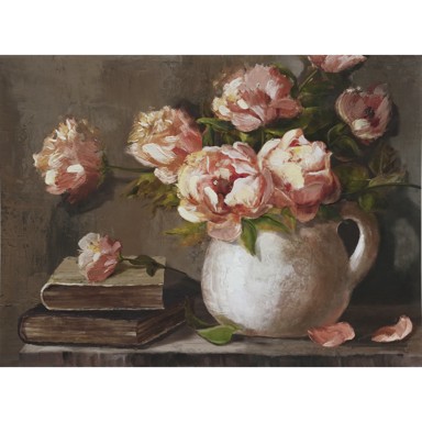 Slika na platnu Rozi božuri, 60x80cm