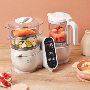 BABYMOOV Kuhalo i mikser Nutribaby+, Mineral Beige