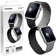 INNA Vodootporni magnetski remen za Apple Watch Ultra 42/44/45/49 mm, crni